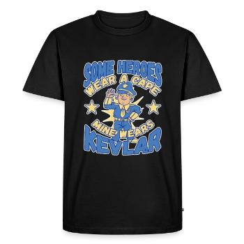 Law Enforcment Design for a Police Officer - Men's Premium Organic T-Shirt - black - Front - Nico (187cm)