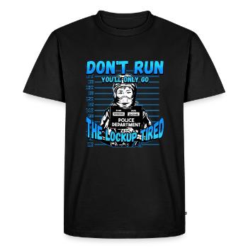 Law Enforcement Design for a Police Officer - Men's Premium Organic T-Shirt - black - Front - Nico (187cm)