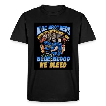 Law Enforcement Design for a Police Officer - Men's Premium Organic T-Shirt - black - Front - Nico (187cm)