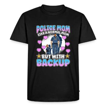Law Enforcement Design for a Police Officer - Men's Premium Organic T-Shirt - black - Front - Nico (187cm)