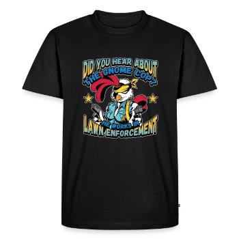 Law Enforcement Design for a Police Officer - Men's Premium Organic T-Shirt - black - Front - Nico (187cm)