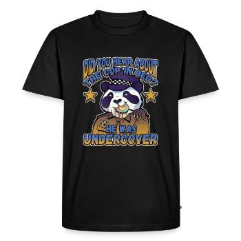 Law Enforcement Design for a Police Officer - Men's Premium Organic T-Shirt - black - Front - Nico (187cm)