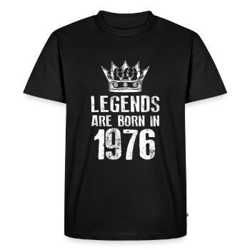 Légendes de 1976 nées en - T-shirt Premium bio Homme - noir - Devant - Nico (187cm)