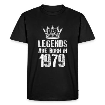 1979 légendes nées en - T-shirt Premium bio Homme - noir - Devant - Nico (187cm)