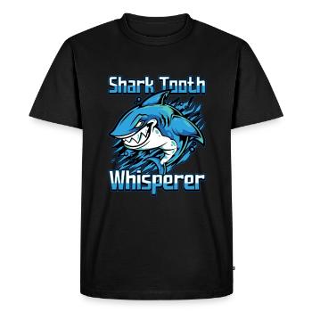 Conception de collecteur de dents fossiles pour un fossile de requin - T-shirt Premium bio Homme - noir - Devant - Nico (187cm)