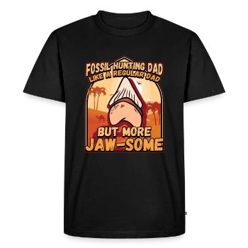 Conception de collecteur de dents fossiles pour un fossile de requin - T-shirt Premium bio Homme - noir - Devant - Nico (187cm)