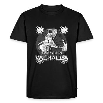 Conception de la mythologie viking nordique pour les guerriers vikings - T-shirt Premium bio Homme - noir - Devant - Nico (187cm)