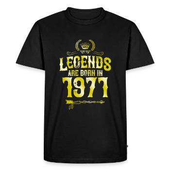 1971 légendes nées en - T-shirt Premium bio Homme - noir - Devant - Nico (187cm)