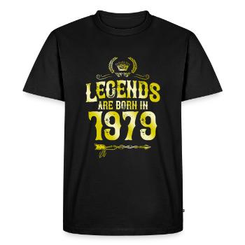 1979 légendes nées en - T-shirt Premium bio Homme - noir - Devant - Nico (187cm)