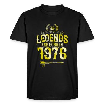 Légendes de 1976 nées en - T-shirt Premium bio Homme - noir - Devant - Nico (187cm)