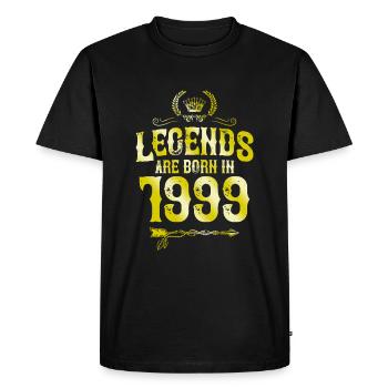 1999 légendes nées en - T-shirt Premium bio Homme - noir - Devant - Nico (187cm)