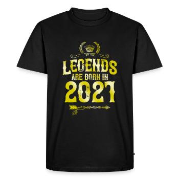 Légendes 2021 nées en - T-shirt Premium bio Homme - noir - Devant - Nico (187cm)