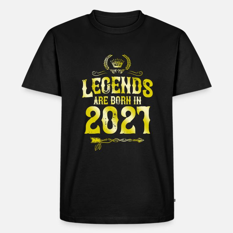 2021 legends born in - Männer Premium Bio T-Shirt - Schwarz