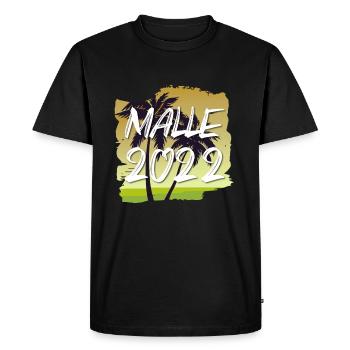 Malle 2022 - Men's Premium Organic T-Shirt - black - Front - Nico (187cm)