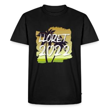 Lloret De Mar 2022 - Men's Premium Organic T-Shirt - black - Front - Nico (187cm)