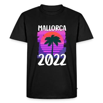 Mallorca 2022 - Men's Premium Organic T-Shirt - black - Front - Nico (187cm)