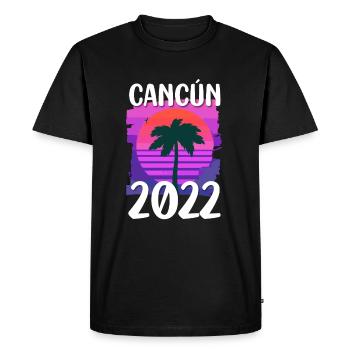 Cancun 2022 - T-shirt Premium bio Homme - noir - Devant - Nico (187cm)