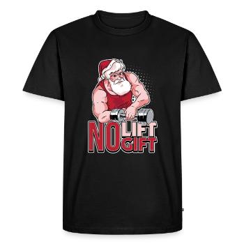 Conception d’entraînement de Noël pour un amoureux de l’ascenseur de Noël - T-shirt Premium bio Homme - noir - Devant - Nico (187cm)