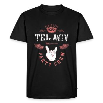 Tel Aviv Party Crew - T-shirt Premium bio Homme - noir - Devant - Nico (187cm)