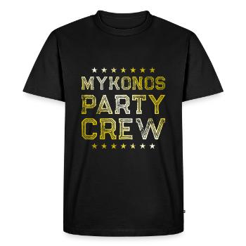 Équipage de mykonos - T-shirt Premium bio Homme - noir - Devant - Nico (187cm)