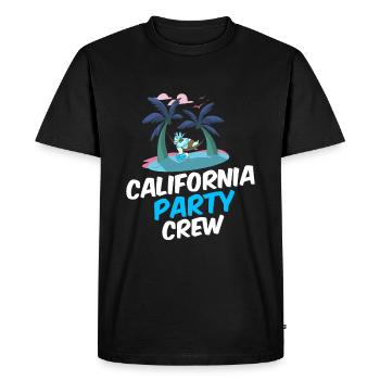 Équipage de fête en Californie - T-shirt Premium bio Homme - noir - Devant - Nico (187cm)