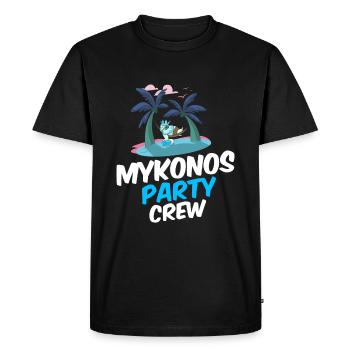Équipage de mykonos - T-shirt Premium bio Homme - noir - Devant - Nico (187cm)