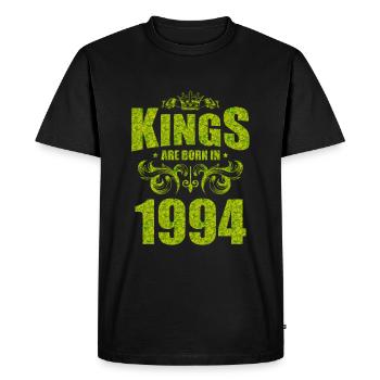 kings are born 1994 - Men's Premium Organic T-Shirt - black - Front - Nico (187cm)