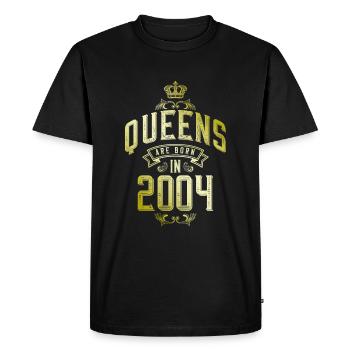 Reines nées en 2004 - T-shirt Premium bio Homme - noir - Devant - Nico (187cm)