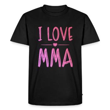 J’adore le Mma - T-shirt Premium bio Homme - noir - Devant - Nico (187cm)