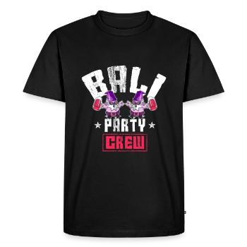 Bali Party Crew - Men's Premium Organic T-Shirt - black - Front - Nico (187cm)