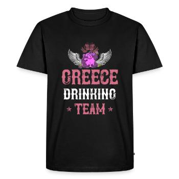 Équipe de grèce pour boire - T-shirt Premium bio Homme - noir - Devant - Nico (187cm)