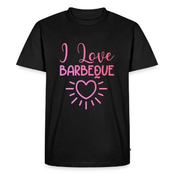 I love barbeque - Men's Premium Organic T-Shirt - black - Front - Nico (187cm)