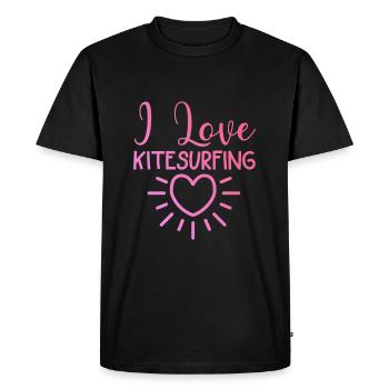 J’adore le kitesurf - T-shirt Premium bio Homme - noir - Devant - Nico (187cm)