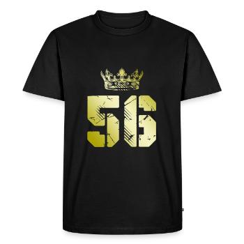 56 Number crown - Men's Premium Organic T-Shirt - black - Front - Nico (187cm)