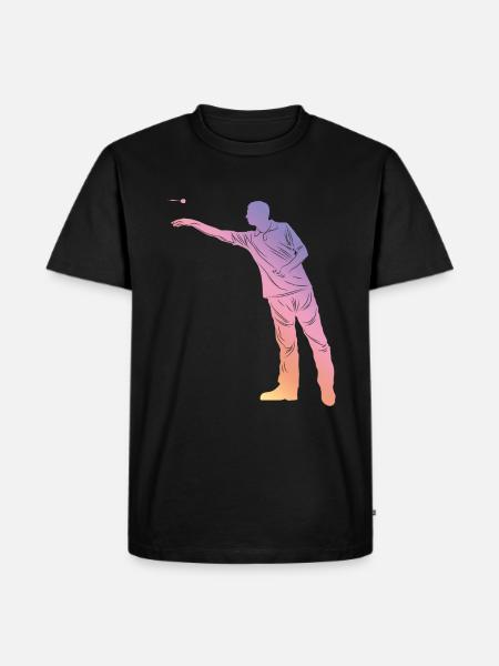 Darts Silhouette - Men's Premium Organic T-Shirt - black