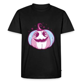 Transgender Pride Pumpkin LGBT Trans Flag - T-shirt Premium bio Homme - noir - Devant - Nico (187cm)