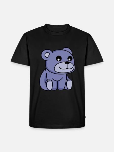 Bear Comic - Men's Premium Organic T-Shirt - black