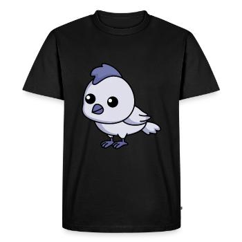 Chicken Comic Animal - Men's Premium Organic T-Shirt - black - Front - Nico (187cm)