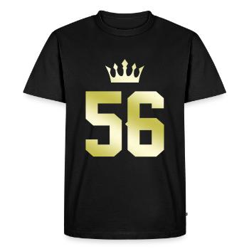 56 Number crown - Men's Premium Organic T-Shirt - black - Front - Nico (187cm)