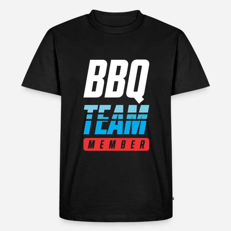 Bbq Team - Männer Premium Bio T-Shirt - Schwarz