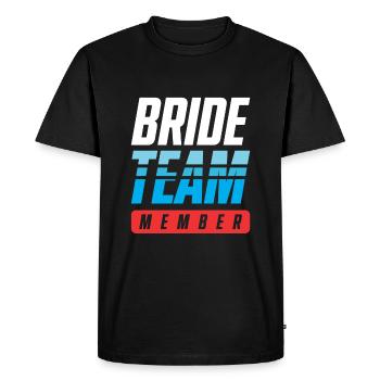 Bride Team - Men's Premium Organic T-Shirt - black - Front - Nico (187cm)
