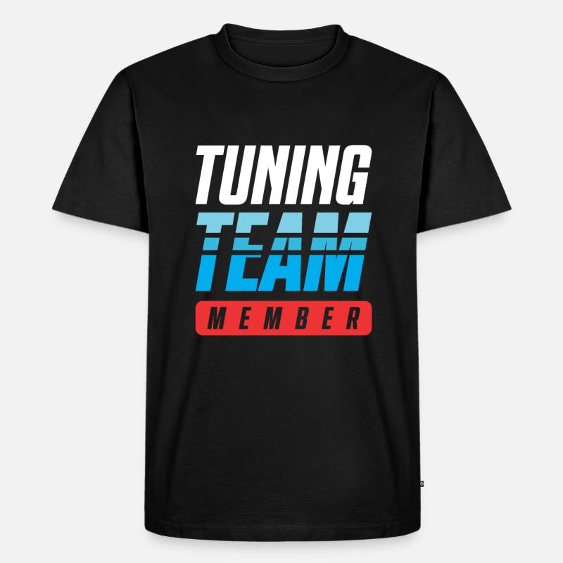 Tuning Team - Männer Premium Bio T-Shirt - Schwarz