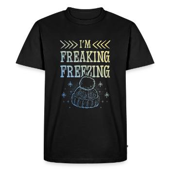 Freezing Winter - Men's Premium Organic T-Shirt - black - Front - Nico (187cm)