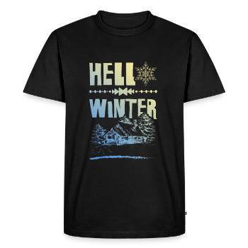 Bonjour Winter - T-shirt Premium bio Homme - noir - Devant - Nico (187cm)
