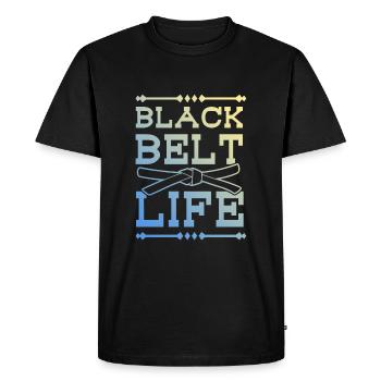Arts martiaux ceinture noire - T-shirt Premium bio Homme - noir - Devant - Nico (187cm)