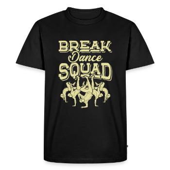 breakdance squad - Men's Premium Organic T-Shirt - black - Front - Nico (187cm)