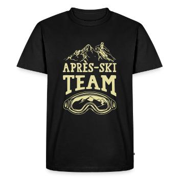 Après Ski Team - Men's Premium Organic T-Shirt - black - Front - Nico (187cm)