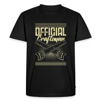 Artisan officiel - T-shirt Premium bio Homme - noir - Devant - Nico (187cm)