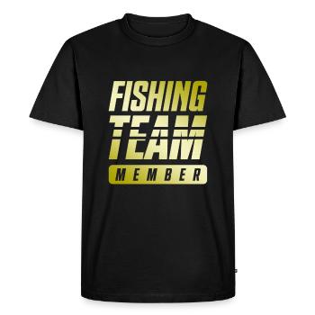Équipe de pêche - T-shirt Premium bio Homme - noir - Devant - Nico (187cm)