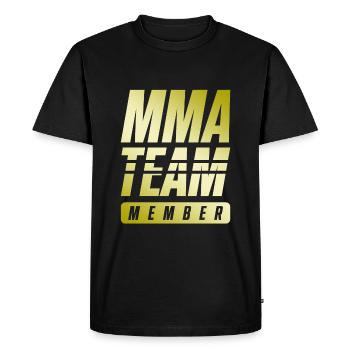 Mma Team - Men's Premium Organic T-Shirt - black - Front - Nico (187cm)